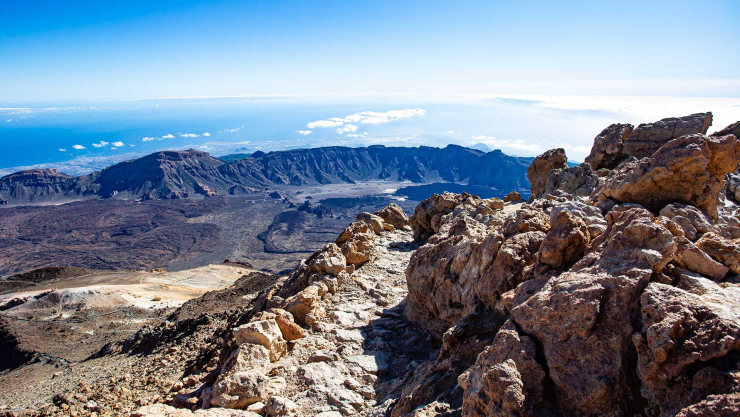 Wanderweg Teleforo Bravo zum Gipfelkrater des Teide